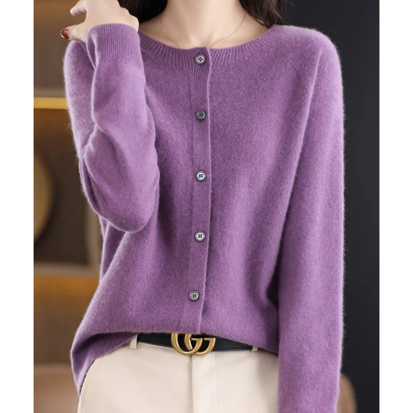 Arnhild | Tailored and Elegant winter Cardigan